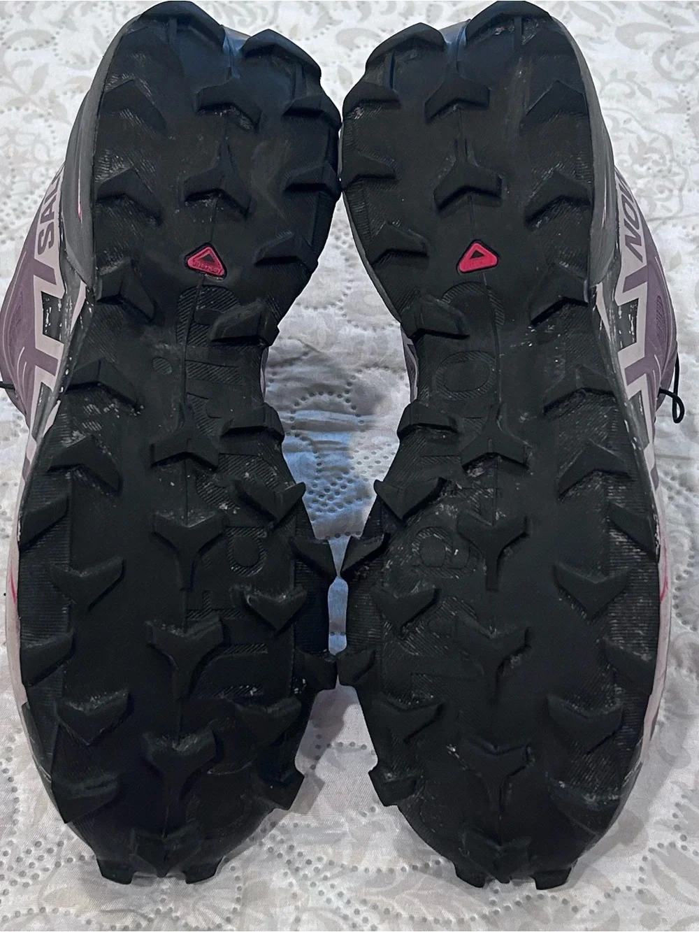 Salomon Speedcross 6 Women’s Sz 8 - 417429 - Moonscape Black Ashes Of Roses - Picture 9 of 14